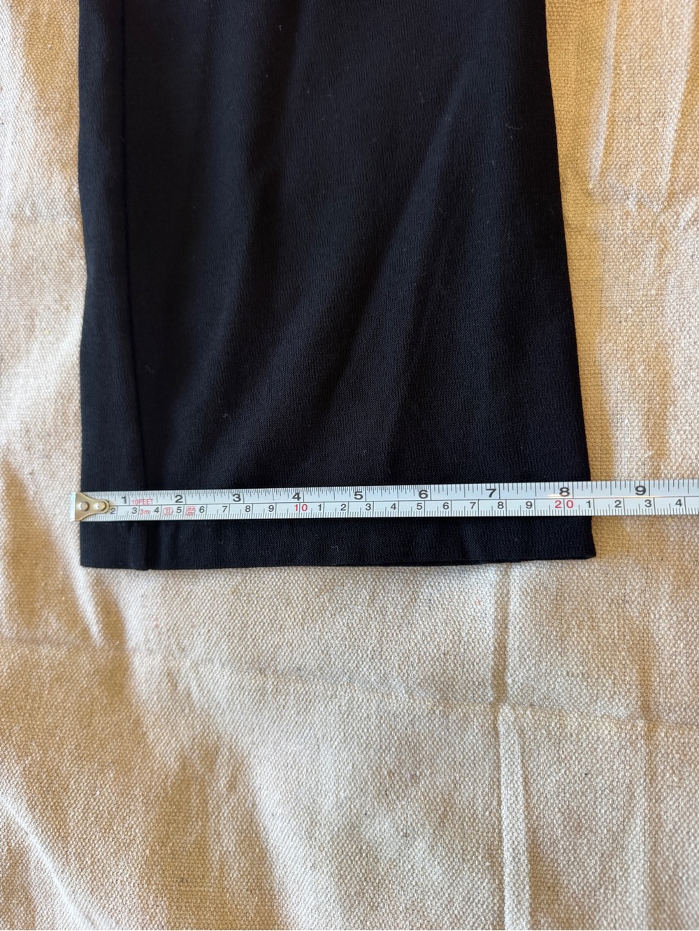 Eileen Fisher Stretch Crepe Pull-On Pants Black Womens Large Straight Wide Leg - Picture 13 of 16